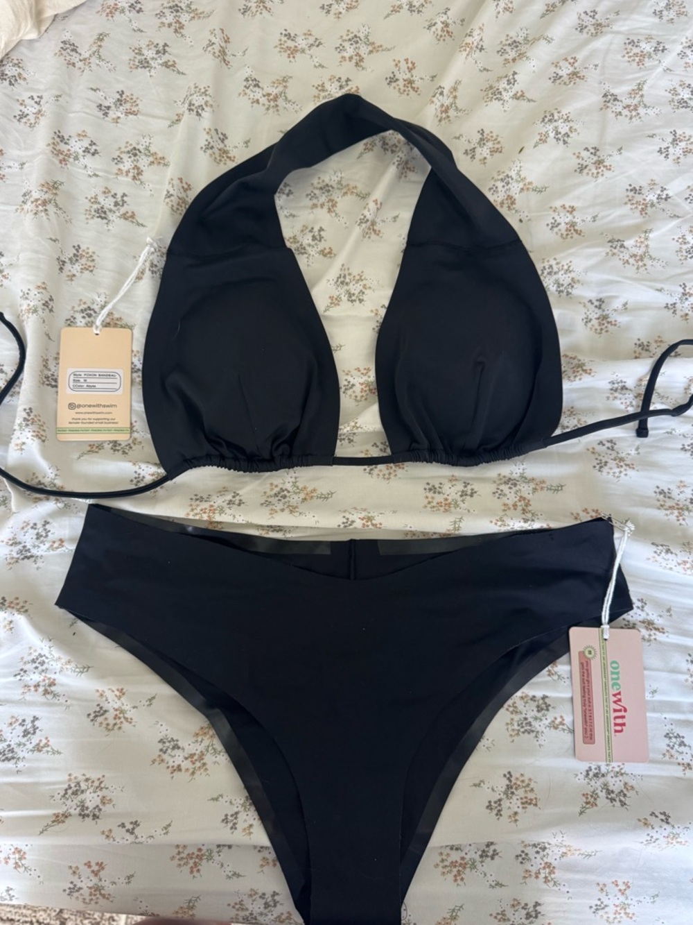 NWT OneWithSwim Bathing Suit Set M/L